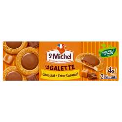 Galette chocolat cœur caramel