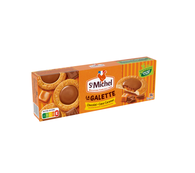 Galette chocolat cœur caramel