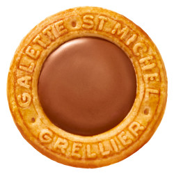 Galette chocolat cœur caramel
