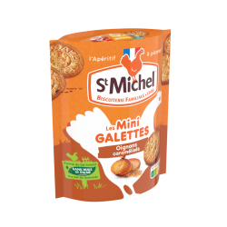 Mini Galettes Oignons Caramélisés – 100 g | St Michel