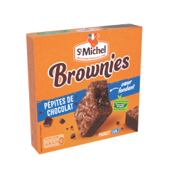 Brownies cœur et pépites chocolat