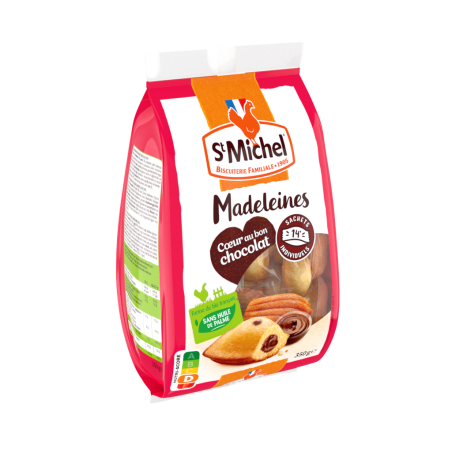 Madeleines cœur au bon chocolat